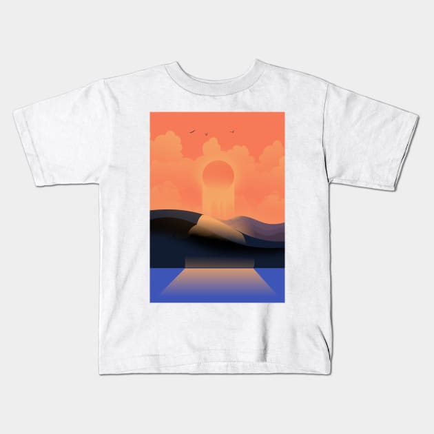 Pouring Sunlight. Kids T-Shirt by nickemporium1